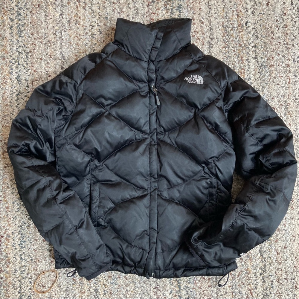 Women’s North Face Black Quilted Coat M